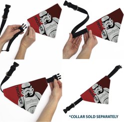 Buckle-Down Star Wars Trooper Text & Stormtrooper Pop Art Dog Bandana slide 2 of 6