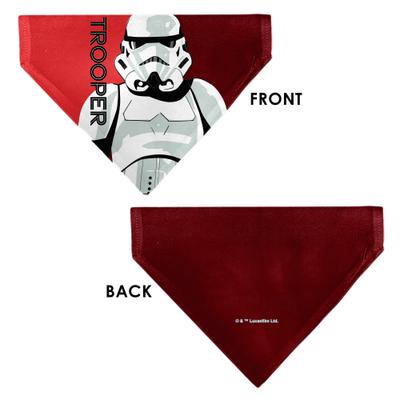 Show full view: Buckle-Down Star Wars Trooper Text & Stormtrooper Pop Art Dog Bandana slide 3 of 6