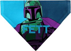 Buckle-Down Star Wars Fett Text & Boba Fett Pop Art Pose Dog Bandana