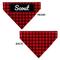 Show in main carousel: Buckle-Down Christmas Plaid Holiday Pajama Personalized Dog Bandana slide 3 of 6