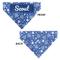 Show in main carousel: Buckle-Down Christmas Holiday Hanukkah Symbols Personalized Dog Bandana slide 3 of 6
