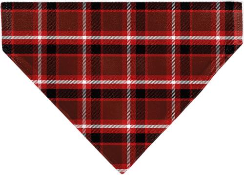 Show full view: Buckle-Down Christmas Holiday Pajama Plaid Personalized Dog Bandana slide 2 of 6