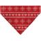 Show in main carousel: Buckle-Down Christmas Holiday Sweater Stitch Hearts & Snowflakes Personalized Dog Bandana slide 2 of 6