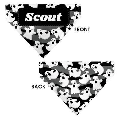 Show full view: Buckle-Down Halloween Ghosts Scattered Personalized Dog Bandana slide 3 of 6