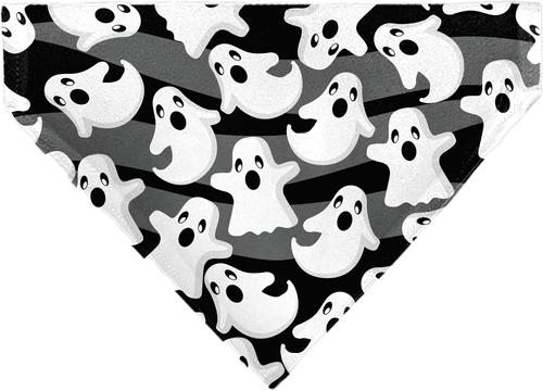 Show full view: Buckle-Down Halloween Ghosts Scattered Personalized Dog Bandana slide 2 of 6