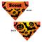 Show in main carousel: Buckle-Down Halloween Bats, Jack O Lanterns & Pumpkins Personalized Dog Bandana slide 3 of 6