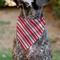 Show in main carousel: Buckle-Down Christmas Holiday Candy Cane Stripe Personalized Dog Bandana slide 5 of 6