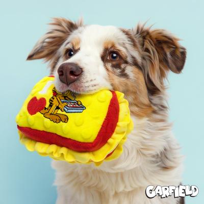 Show full view: Garfield Lasagna Squeaky Dog Plush Toy slide 3 of 6