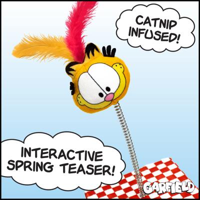 Show full view: Garfield Plush Spring Action Cat Teaser Toy slide 2 of 6