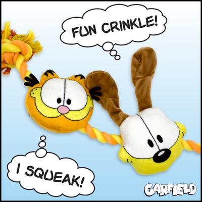 Show full view: Garfield Garfield & Odie Dog Plush Rope Toy slide 3 of 7