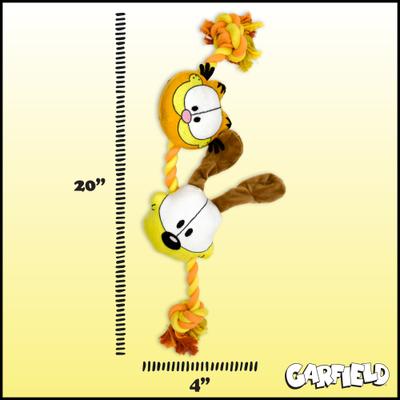 Show full view: Garfield Garfield & Odie Dog Plush Rope Toy slide 6 of 7