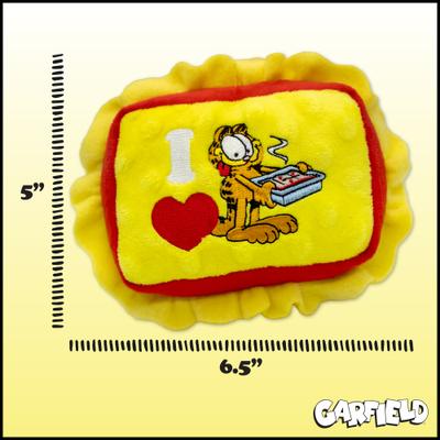 Show full view: Garfield Lasagna Squeaky Dog Plush Toy slide 5 of 6