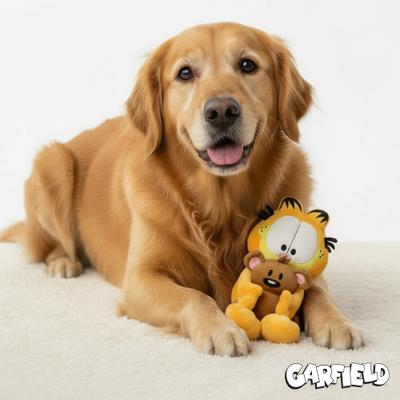 Show full view: Garfield Nesting Squeaky Dog Plush Toy slide 3 of 6