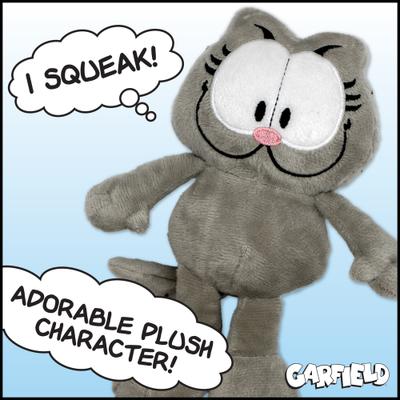 Show full view: Garfield Nermal Squeaky Dog Plush Toy slide 2 of 6