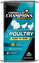 Formula of Champions 22% Protein Pellet Fancy & Feathered Show Chicken Feed, 50-lb bag