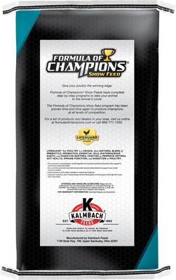 Show full view: Formula of Champions 22% Protein Pellet Fancy & Feathered Show Chicken Feed, 50-lb bag slide 2 of 6