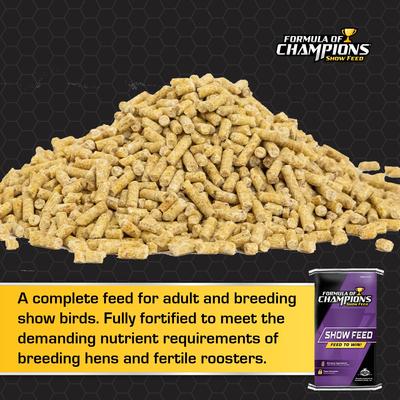 Show full view: Formula of Champions 22% Protein Pellet Fancy & Feathered Show Chicken Feed, 50-lb bag slide 3 of 6