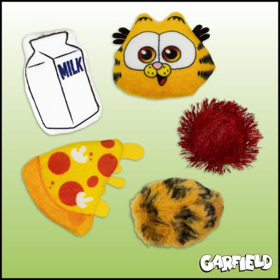 Show full view: Baby Garfield Favorite Things Plush Cat Toy with Catnip, 5 count slide 5 of 7