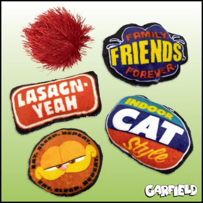 Show full view: Baby Garfield Sayings Plush Cat Toy with Catnip, 5 count slide 4 of 6