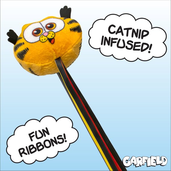 Baby Garfield Kicker Feather Cat Teaser Toy