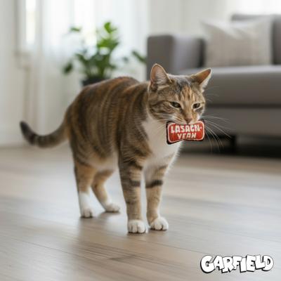 Show full view: Baby Garfield Sayings Plush Cat Toy with Catnip, 5 count slide 3 of 6