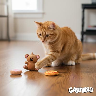 Show full view: Garfield Garfield's Favorites Plush Cat Toy with Catnip, 5 count slide 3 of 6