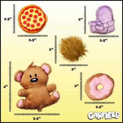 Show full view: Garfield Garfield's Favorites Plush Cat Toy with Catnip, 5 count slide 5 of 6