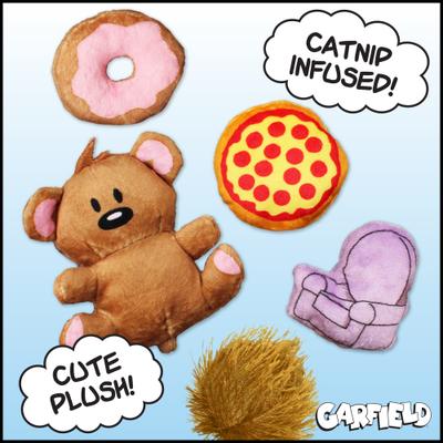 Show full view: Garfield Garfield's Favorites Plush Cat Toy with Catnip, 5 count slide 2 of 6