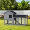 Show in main carousel: Yafylly Chicken Coop with Large Run, 5 to 6 Chicken Capacity, Gray slide 1 of 5