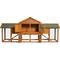 Show in main carousel: Yafylly 2-Tier Chicken Coop with Detachable Runs, 7 to 8 Chicken Capacity, Bean Red slide 2 of 5