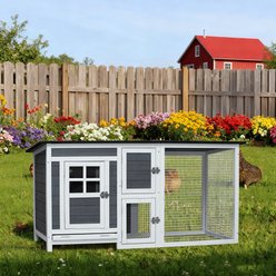 Yafylly Chicken Coop with Running Cage, 5 to 6 Chicken Capacity