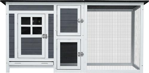 Show full view: Yafylly Chicken Coop with Running Cage, 5 to 6 Chicken Capacity slide 2 of 5