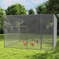Yafylly Chicken Coop, 7 to 8 Chicken Capacity, Silver slide 1 of 5