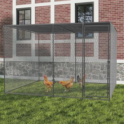 Show full view: Yafylly Chicken Coop, 7 to 8 Chicken Capacity, Silver slide 5 of 5