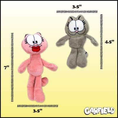 Show full view: Garfield Nermal & Arlene Plush Cat Toy with Catnip, 2 count slide 5 of 6