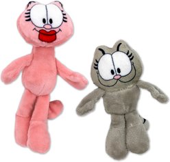 Garfield Nermal & Arlene Plush Cat Toy with Catnip, 2 count