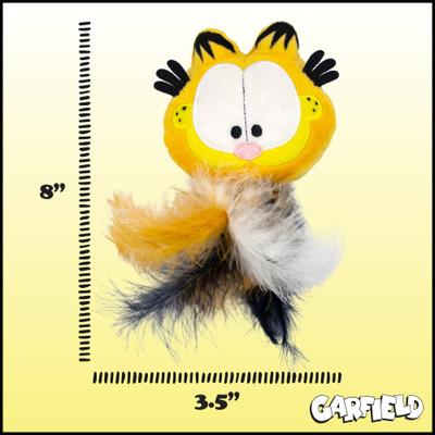Show full view: Garfield Rattle Ball Cat Plush Kicker Toy with Catnip slide 6 of 7
