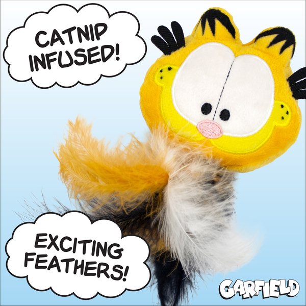 Show full view: Garfield Rattle Ball Cat Plush Kicker Toy with Catnip slide 2 of 6