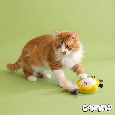 Show full view: Garfield Rattle Ball Cat Plush Kicker Toy with Catnip slide 4 of 7