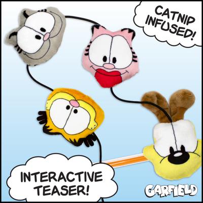 Show full view: Garfield Character Face Plush Cat Teaser Toy slide 2 of 6