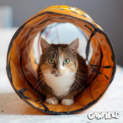 Show full view: Garfield Crinkle Pizza Cat Tunnel Toy slide 3 of 6