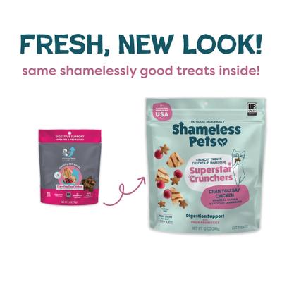 Show full view: Shameless Pets Cran You Say Chicken Chicken & Cranberry Flavor Crunchy Cat Treats, 12-oz bag slide 9 of 11