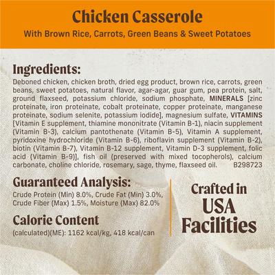 Show full view: Merrick Kitchen Comforts Chicken & Rice Wet Dog Food, 12.7-oz can, case of 12 slide 8 of 13
