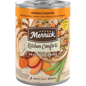 Merrick Kitchen Comforts Chicken & Rice Wet Dog Food, 12.7-oz can, case of 12