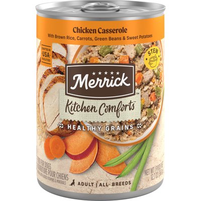 Merrick Merrick Kitchen Comforts Chicken & Rice Wet Dog Food, 12.7-oz can, case of 12