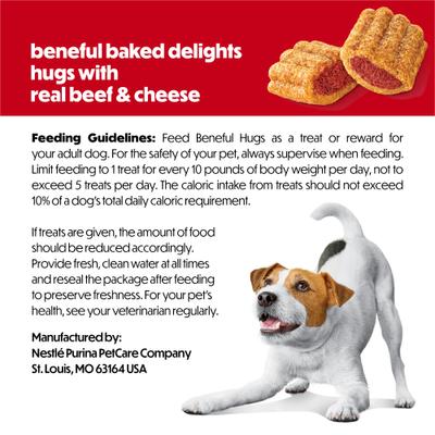 Show full view: Purina Beneful Baked Delights Hugs with Real Beef & Cheese Dog Treats, 19-oz bag slide 9 of 13