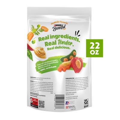 Show full view: Purina Beneful Baked Delights Snackers with Apples, Carrots, Peas & Peanut Butter Dog Treats, 22-oz bag slide 4 of 14