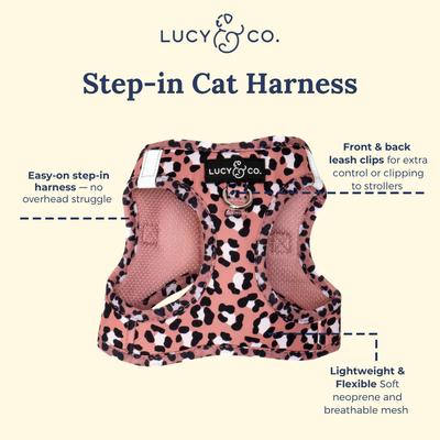 Show full view: Lucy & Co. Wild Side Step-in Cat Harness, Small slide 3 of 7