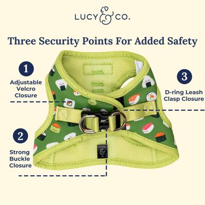 Show full view: Lucy & Co. How I Roll Step-in Cat Harness, X-Small slide 4 of 7