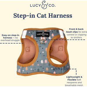 Lucy & Co. Take a Hike Step-in Cat Harness, Large